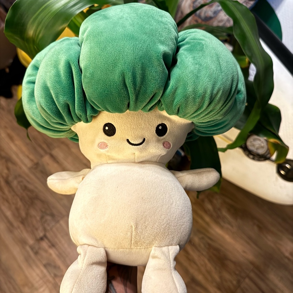 Cute Green and Cream Plush Toy